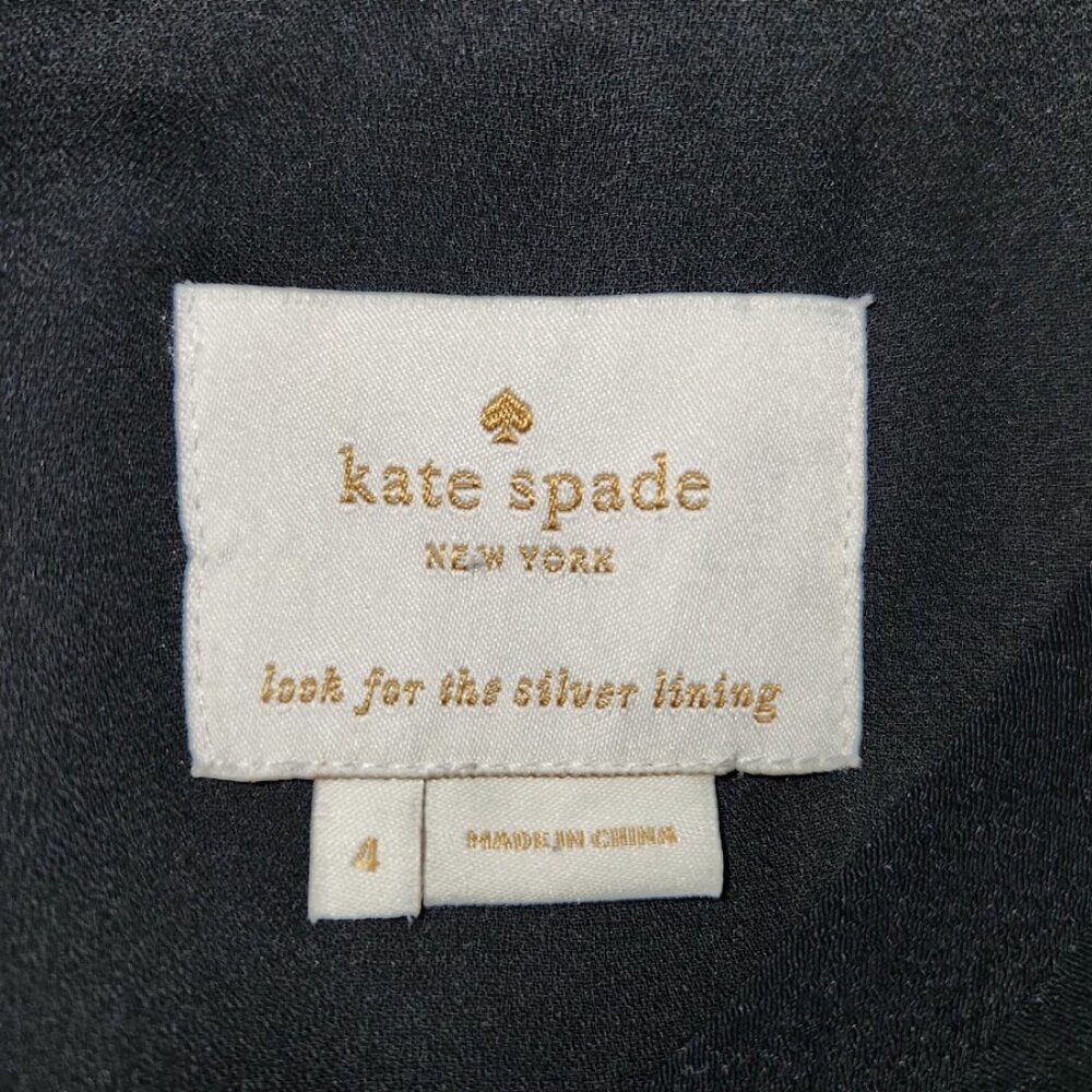 Kate Spade Women's Black Dress Size 4 - Picture 6 of 6